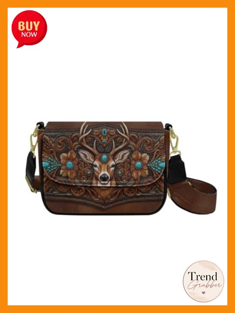 Large Capacity PU Leather Square Crossbody Clutch Purse with Adjustable Strap